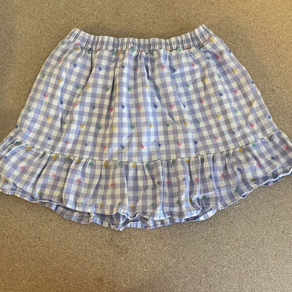 GAP Other - Baby Gap Girls Purple/white Gingham Skirt Size 5T; Knee Length; Fully Lined